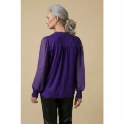 Wallis Purple Jersey V Neck Top For Female -Cheap Wallis Store unnamed file 3125