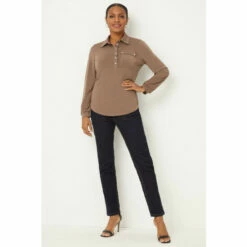 Wallis Mink Jersey Pocket Shirt For Female -Cheap Wallis Store unnamed file 313