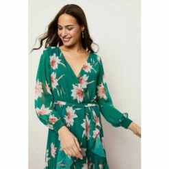 Wallis Tall Floral Printed Ruffle Front Maxi Dress For Female -Cheap Wallis Store unnamed file 3148