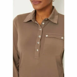 Wallis Mink Jersey Pocket Shirt For Female -Cheap Wallis Store unnamed file 315