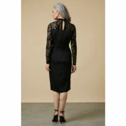 Wallis Lace Twist Neck Midi Dress For Female -Cheap Wallis Store unnamed file 3165