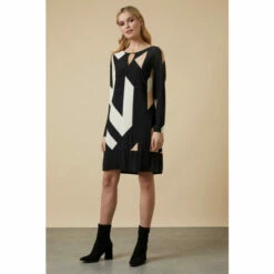 Wallis Geometric Border Print Jersey Shift Dress For Female -Cheap Wallis Store unnamed file 3212