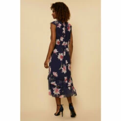 Wallis Tall Navy Floral Ruffle Midi Dress For Female -Cheap Wallis Store unnamed file 3215