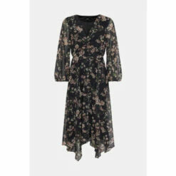 Wallis Floral Twist Front Midi Dress For Female -Cheap Wallis Store unnamed file 3225