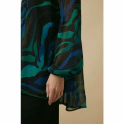 Wallis Green Tiger High Low Shirt For Female -Cheap Wallis Store unnamed file 3245