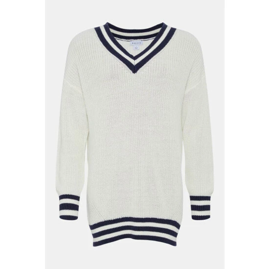 Wallis Tipped V Neck Jumper For Female 7 Wallis Tipped V Neck Jumper For Female - Image 5