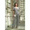 Wallis Grey Sequin Belted Jumpsuit For Female