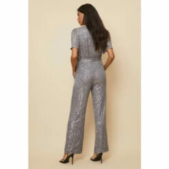 Wallis Grey Sequin Belted Jumpsuit For Female 11 Wallis Grey Sequin Belted Jumpsuit For Female -Cheap Wallis Store unnamed file 3282