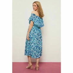 Wallis Blue Abstract Off-shoulder Dress For Female -Cheap Wallis Store unnamed file 3327