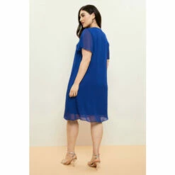 Wallis Curve Cobalt Chiffon Split Front Dress For Female -Cheap Wallis Store unnamed file 3340