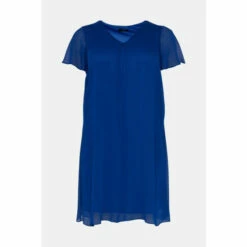 Wallis Curve Cobalt Chiffon Split Front Dress For Female -Cheap Wallis Store unnamed file 3342