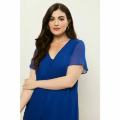 Wallis Curve Cobalt Chiffon Split Front Dress For Female -Cheap Wallis Store unnamed file 3343