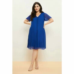 Wallis Curve Cobalt Chiffon Split Front Dress For Female -Cheap Wallis Store unnamed file 3344