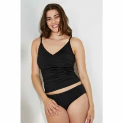 Wallis Black V Neck Tankini Top For Female -Cheap Wallis Store unnamed file 3412