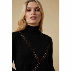 Wallis Stud Detail Knitted Dress For Female -Cheap Wallis Store unnamed file 3476