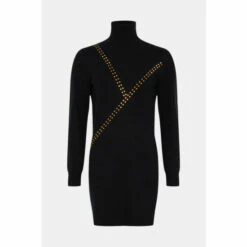 Wallis Stud Detail Knitted Dress For Female -Cheap Wallis Store unnamed file 3477