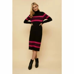 Wallis Purple Block Stripe Polo Knitted Dress For Female -Cheap Wallis Store unnamed file 3495
