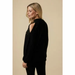 Wallis Petite Hotfix Spray Cold Shoulder Jumper For Female -Cheap Wallis Store unnamed file 3536