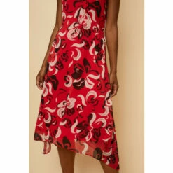 Wallis Red Graphic Fit And Flare Dress For Female -Cheap Wallis Store unnamed file 3551