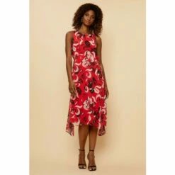 Wallis Red Graphic Fit And Flare Dress For Female -Cheap Wallis Store unnamed file 3553