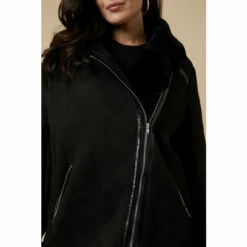 Wallis Curve Faux Fur Aviator Jacket For Female 11 Wallis Curve Faux Fur Aviator Jacket For Female -Cheap Wallis Store unnamed file 3576