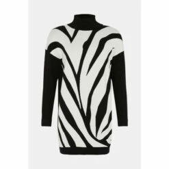 Wallis Petite Mono Zebra Knitted Tunic For Female 12 Wallis Petite Mono Zebra Knitted Tunic For Female -Cheap Wallis Store unnamed file 3589