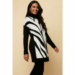 Wallis Petite Mono Zebra Knitted Tunic For Female 13 Wallis Petite Mono Zebra Knitted Tunic For Female -Cheap Wallis Store unnamed file 3590