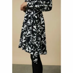 Wallis Petite Mono Abstract Belted Mini Shirt Dress For Female -Cheap Wallis Store unnamed file 3705