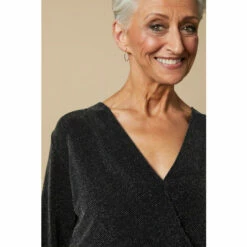 Wallis Petite Shimmer Long Sleeve Wrap Top For Female -Cheap Wallis Store unnamed file 3715