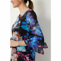 Wallis Multi Large Floral Fluted Shift Dress For Female -Cheap Wallis Store unnamed file 3743