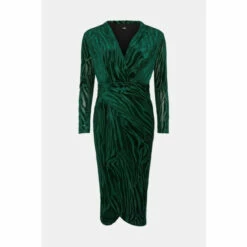 Wallis Green Zebra Devore Wrap Dress For Female 12 Wallis Green Zebra Devore Wrap Dress For Female -Cheap Wallis Store unnamed file 3779