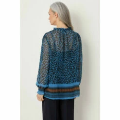 Wallis Teal Leopard Tie Neck Blouse For Female -Cheap Wallis Store unnamed file 3789