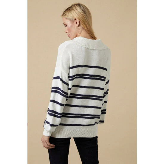 Wallis Striped Collar Jumper For Female 5 Wallis Striped Collar Jumper For Female - Image 3
