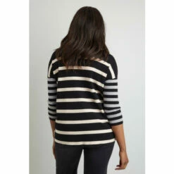Wallis Stripe Contrast High Neck Jumper For Female -Cheap Wallis Store unnamed file 3894