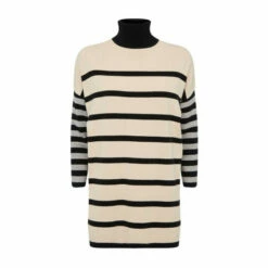 Wallis Stripe Contrast High Neck Jumper For Female -Cheap Wallis Store unnamed file 3896