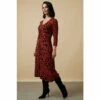 Wallis Petite Red Heart Twist Front Jersey Midi Dress For Female -Cheap Wallis Store unnamed file 3898