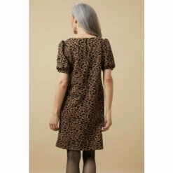 Wallis Animal Jacquard Puff Sleeve Dress For Female -Cheap Wallis Store unnamed file 3917
