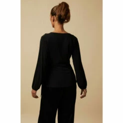 Wallis Plain Jersey Wrap Top For Female -Cheap Wallis Store unnamed file 3996