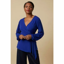 Wallis Plain Jersey Wrap Top For Female -Cheap Wallis Store unnamed file 4000