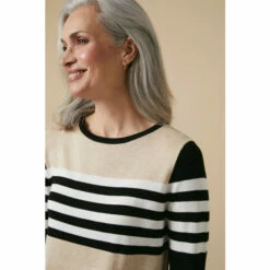 Wallis Striped Colour Block Crew Neck Jumper For Female -Cheap Wallis Store unnamed file 4042
