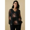 Wallis Petite Blurred Floral Zip Top For Female -Cheap Wallis Store unnamed file 4107
