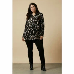 Wallis Curve Stone Swirl Overheard Jersey Shirt For Female -Cheap Wallis Store unnamed file 4126