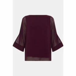 Wallis Slash Neck Overlayer Top For Female -Cheap Wallis Store unnamed file 4159