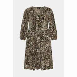 Wallis Curve Animal Button Through Midi Dress For Female -Cheap Wallis Store unnamed file 4213