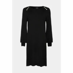Wallis Knitted Crew Neck Swing Dress For Female -Cheap Wallis Store unnamed file 4219