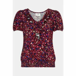 Wallis Petite Pink Leopard Jersey Frill Top For Female 12 Wallis Petite Pink Leopard Jersey Frill Top For Female -Cheap Wallis Store unnamed file 4239