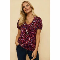 Wallis Petite Pink Leopard Jersey Frill Top For Female 13 Wallis Petite Pink Leopard Jersey Frill Top For Female -Cheap Wallis Store unnamed file 4240
