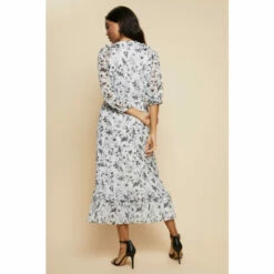 Wallis Ruffle Dobby Midi Dress For Female -Cheap Wallis Store unnamed file 4249