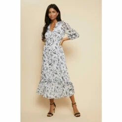 Wallis Ruffle Dobby Midi Dress For Female -Cheap Wallis Store unnamed file 4252