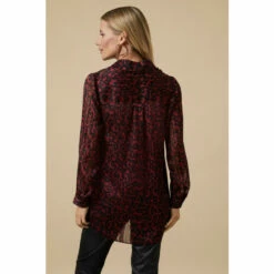 Wallis Petite Berry Animal Print Shirt For Female -Cheap Wallis Store unnamed file 4255